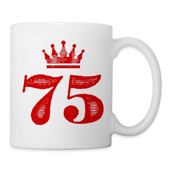 75 Couronne numérique - Mug blanc - blanc - Droite