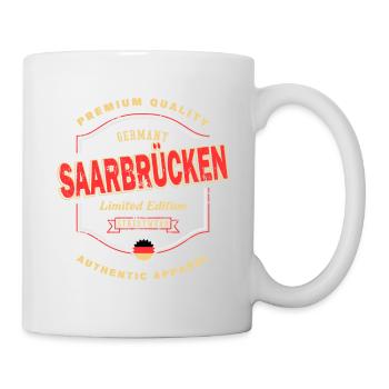 Sarrebruck Allemagne Ville Vintage Rétro - Mug blanc - blanc - Droite
