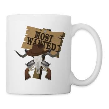 MOST WANTED Wild West Style - Mug - white - Right