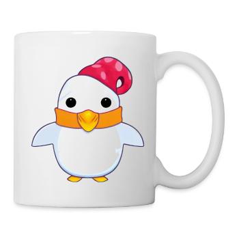 Penguin Cartoon Cute Pengu Animal Funny Comic 3 - Mug - white - Right