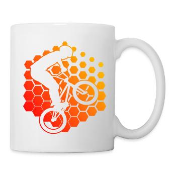 Bike bmx Women Men bmx bike cycling - Mug - white - Right
