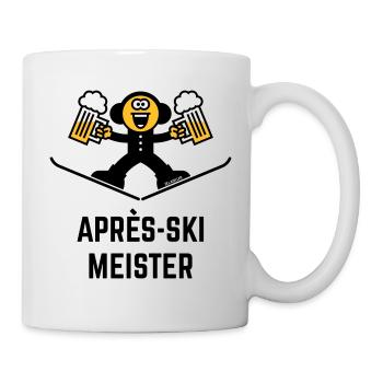 Après-Ski Meister (Bier / Karikatur / 3C) - Tasse - Weiß - Rechts