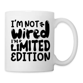 Ich bin nicht komisch, limitierte Edition - Tasse - Weiß - Rechts