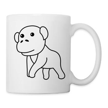 Gorilla Comic - Mug blanc - blanc - Droite