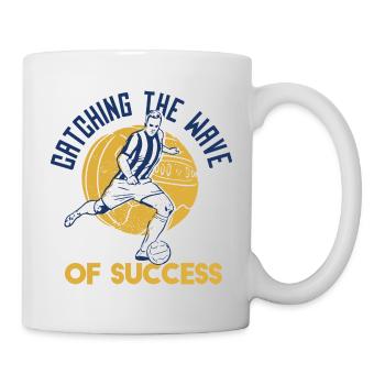 Catching The Wave Of Success Cool Football Designs - Mug - white - Right