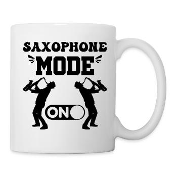Sprüche Saxophon - Tasse - Weiß - Rechts