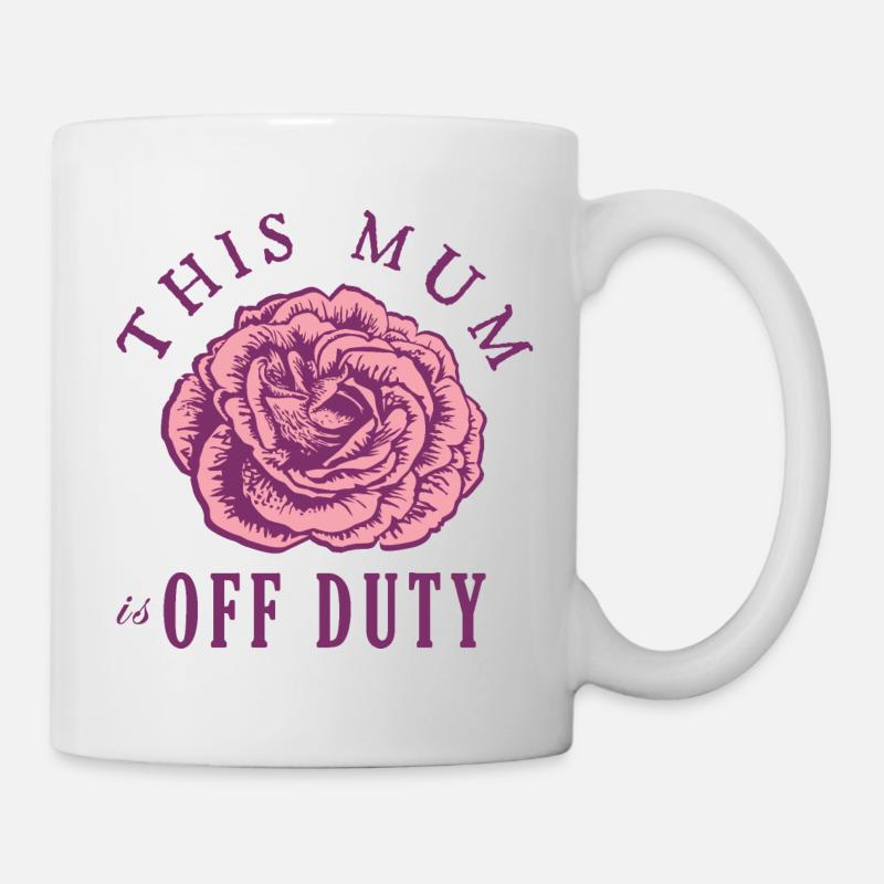 Cette maman n’est pas en service - Mug blanc - blanc