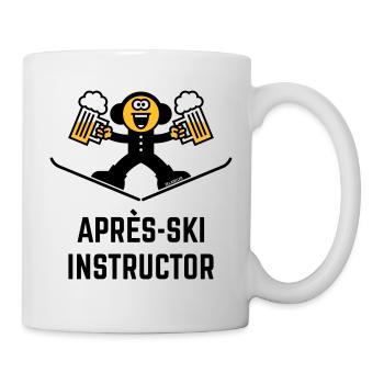 Après-Ski Instructor (Bier / Karikatur / 3C) - Tasse - Weiß - Rechts