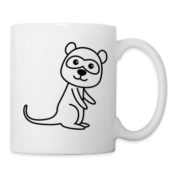 Suricate Comic Animal - Mug blanc - blanc - Droite