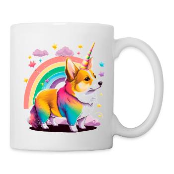 Licorne Corgi - Mug blanc - blanc - Droite