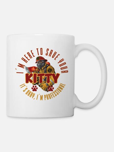 Feuerwehrmann Feuerwehr & Sprüche - Tasse - Weiß
