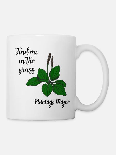 Find me in the grass... broad-leaved goby - Mug - white
