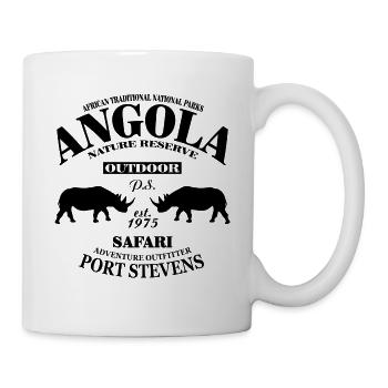 Angola - Rhinocéros - Mug blanc - blanc - Droite