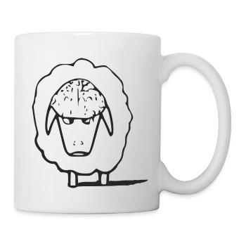 Hako das mürrische Schaf - Tasse - Weiß - Rechts