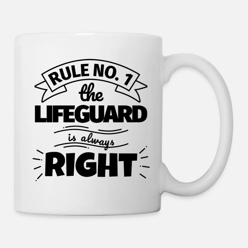 LIFEGUARD lustiges Geschenk - Tasse - Weiß