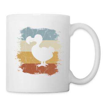 Casual Retro Old School Bird Funky Vintage Dodo - Mug - white - Right