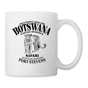 Botswana - Leopard - Tasse - Weiß - Rechts