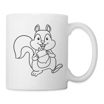 Squirrels, rodents, gift, gift idea - Mug - white - Right