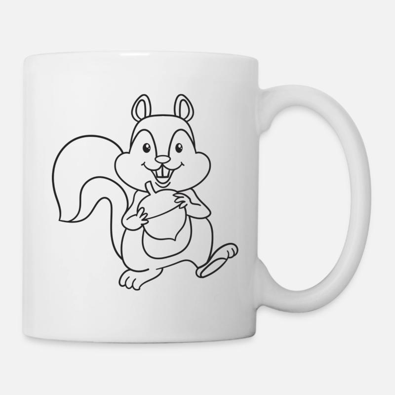 Squirrels, rodents, gift, gift idea - Mug - white