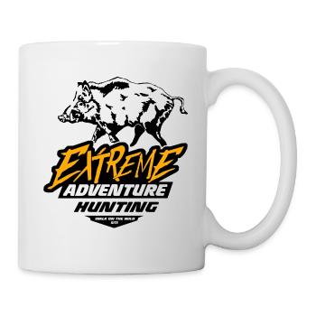 Jäger - Jagd - Jagen - Wildschwein - Tasse - Weiß - Rechts