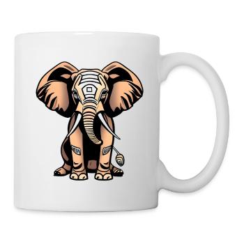 Beautiful elephant - Mug - white - Right