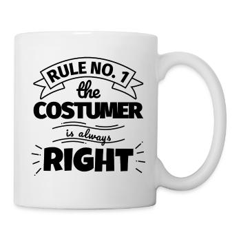 COSTUMER funny gift - Mug - white - Right
