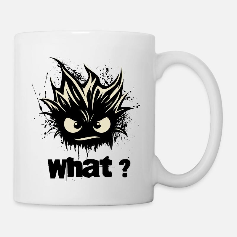 Was? Süßes Monster - Tasse - Weiß