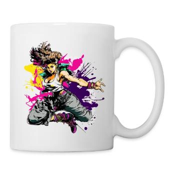 Mia die Hip-Hop-Tänzerin - Tasse - Weiß - Rechts