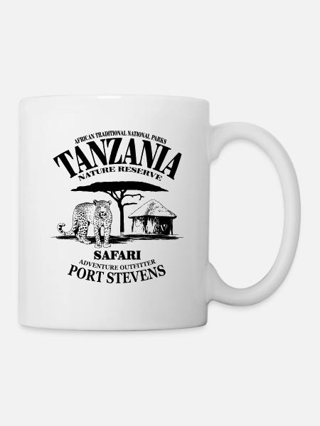 Tansanie - Tanzanie - Léopard - Mug blanc - blanc