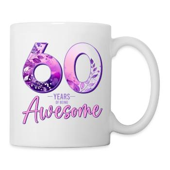 60 ans 60 cadeau d’anniversaire femme - Mug blanc - blanc - Droite