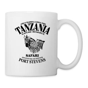 Tansania - Zebra - Tasse - Weiß - Rechts