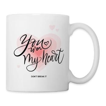 Happy Valentines Day - Tasse - Weiß - Rechts