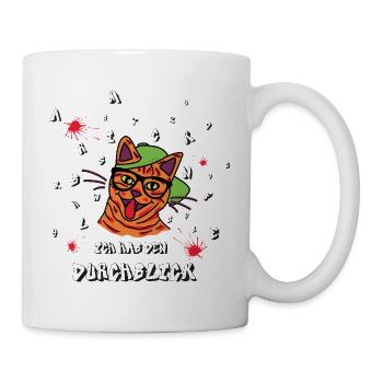 Ich hab den Durchblick - Schlaue freche Katze - Tasse - Weiß - Rechts