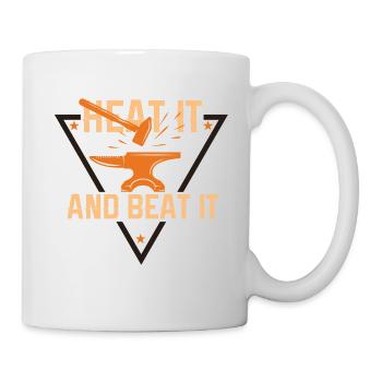 Lustiger Schmied Spruch & Schmieden - Tasse - Weiß - Rechts