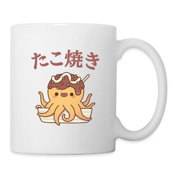 Mignon poulpe japonais takoyaki snack - Mug blanc - blanc - Droite