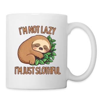 Ich bin nicht faul, ich bin nur faul - Tasse - Weiß - Rechts