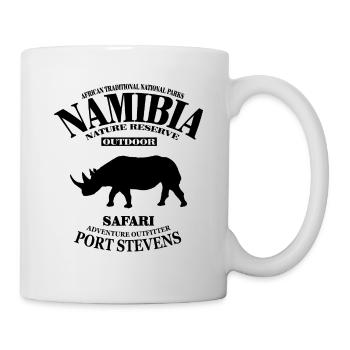 Namibia - Nashorn - Tasse - Weiß - Rechts