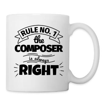 COMPOSER lustiges Geschenk - Tasse - Weiß - Rechts