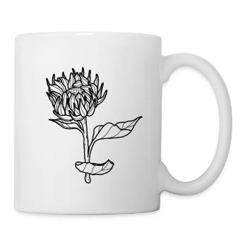 Flower Sunflower - Mug - white - Right