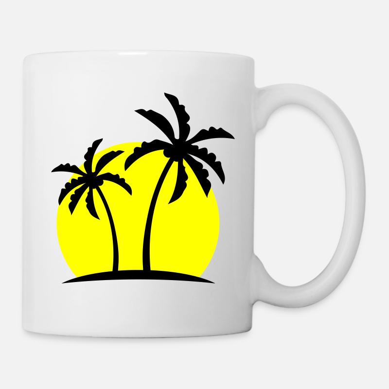 Symbole de Palm Island - Mug blanc - blanc