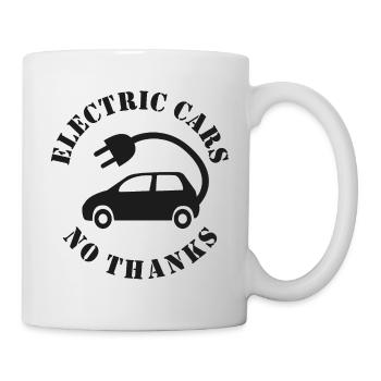 Voitures électriques Non merci - Mug blanc - blanc - Droite