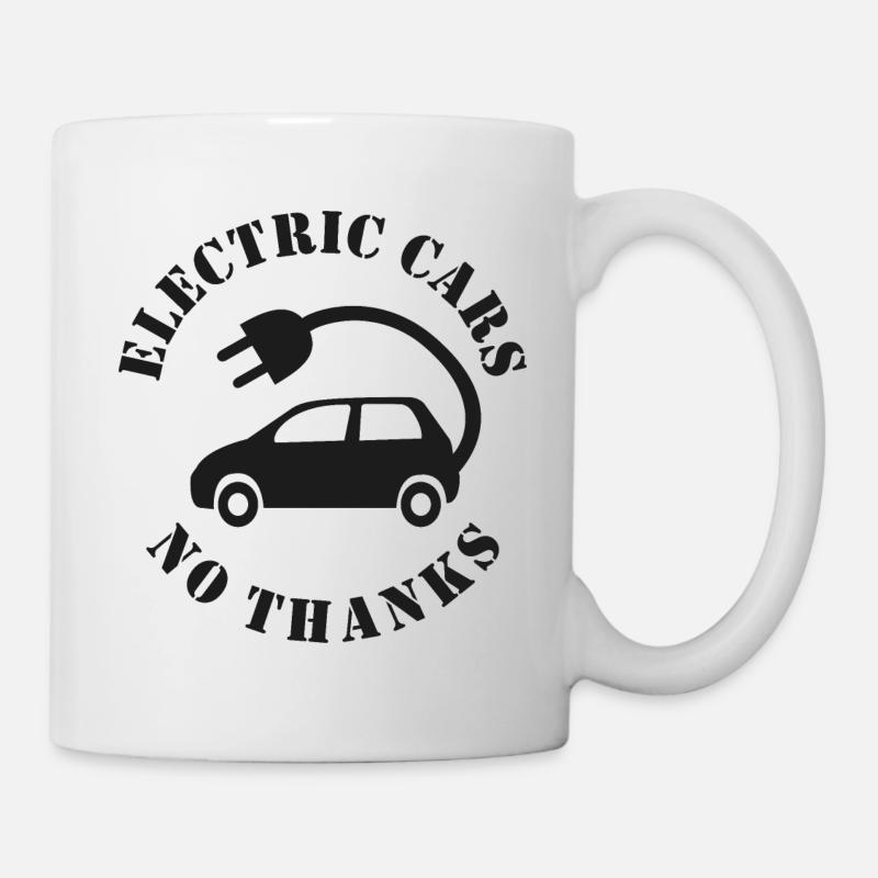 Auto elettriche No grazie - Tazza - bianco