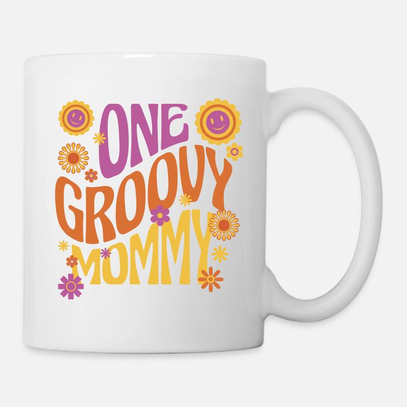 Une maman groovy, une maman géniale - Mug blanc - blanc