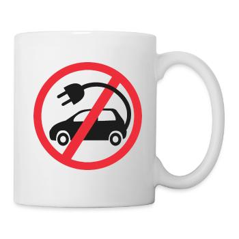 Voitures électriques Non merci - Mug blanc - blanc - Droite