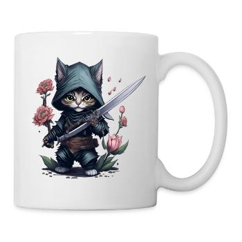 The ultimate ninja cat - Mug - white - Right