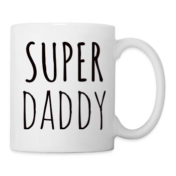 Cadeau super papa - Mug blanc - blanc - Droite