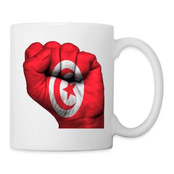 Fist Tunisie - Mug blanc - blanc - Droite