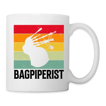 Citation de cornemuse pour les musiciens écossais et de cornemuse - Mug blanc - blanc - Droite