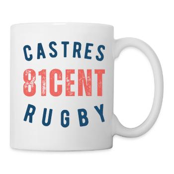 Castres 81100 RUGBY - Mug blanc - blanc - Droite