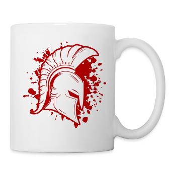Spartaner Helm Krieger Sparta - Tasse - Weiß - Rechts